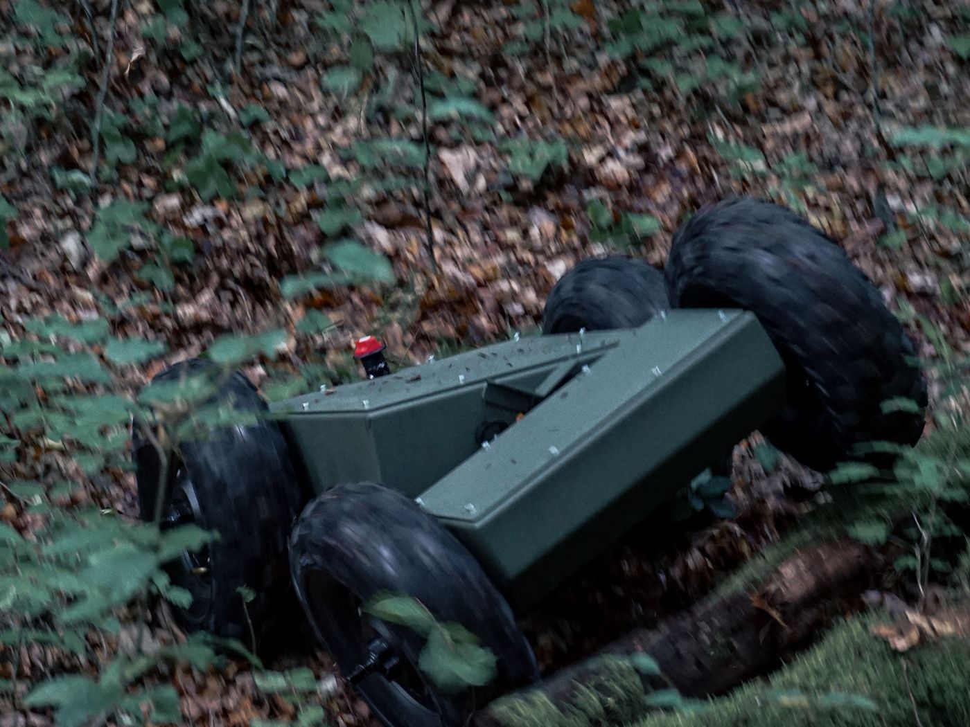 Henri Machines uncrewed ground vehicle in undergrowth