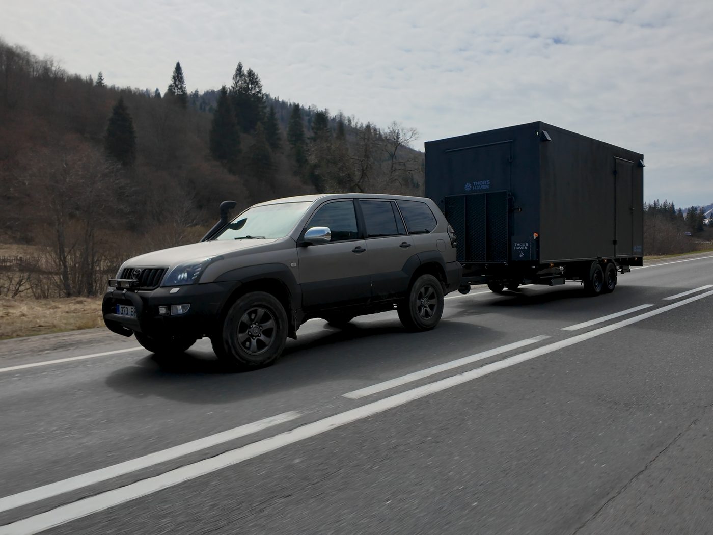 Towed by the vehicles units already run